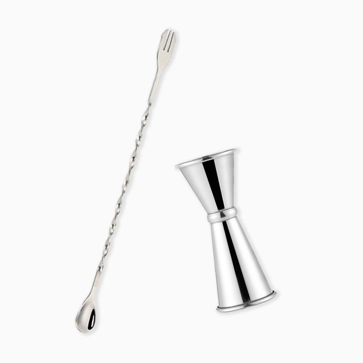 MOCKTAILHOUSE® ベーシックバーツールセット（目盛り付きメジャーカップグリップ型 15/30ml）