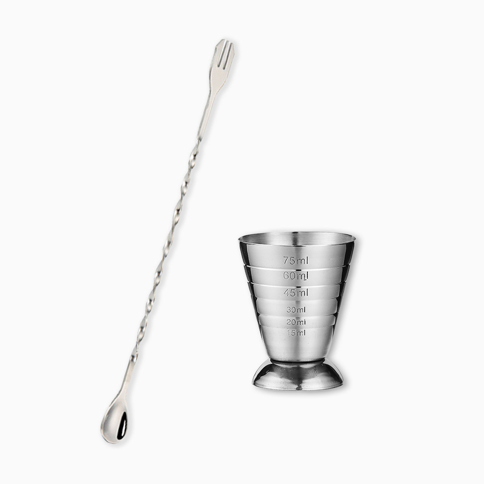 MOCKTAILHOUSE® ベーシックバーツールセット（目盛り付き計量カップ75ml）