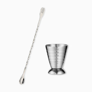 MOCKTAILHOUSE® ベーシックバーツールセット（目盛り付き計量カップ75ml）